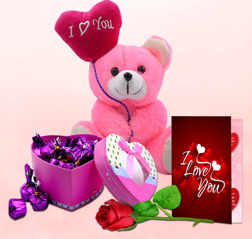Buy I Love U teddy bear (40cm) for valentine day gift for birthday  aniversary boy and girls Online at Best Prices in India - JioMart.