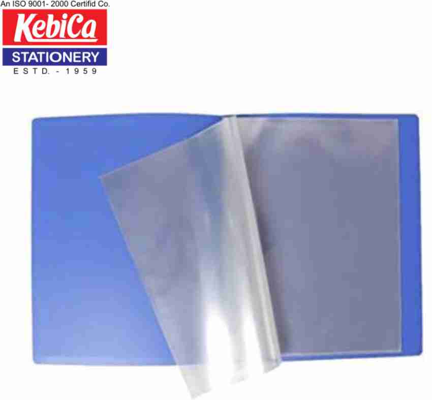 Kebica Plastic Display Book File Folder A4 Size 20 Leaf  Pockets Pack of 2 - Display Book File Folder A4 Size 20 Leaf Pockets Pack  of 2