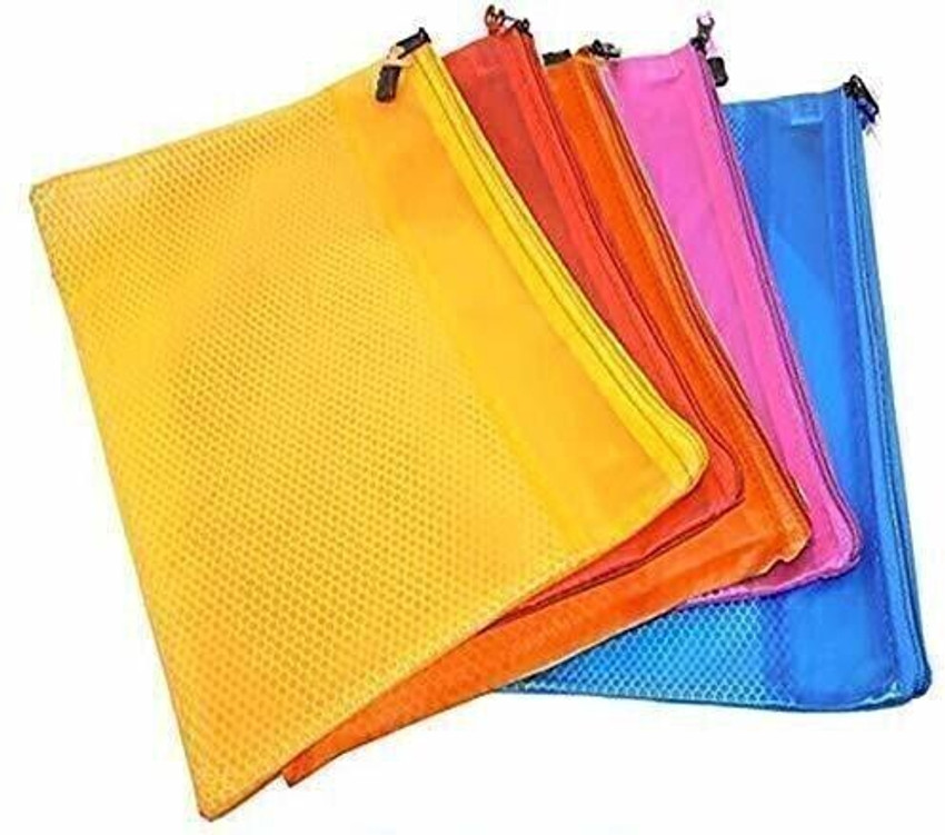 Flipkart SHUANG YOU plastic Transparent A5 Small Size Plastic Pouch Reinforced with Zipper Colour May Vary Transparent A5 Small Size Plastic Pouch Reinforced with Zipper Colour May Vary