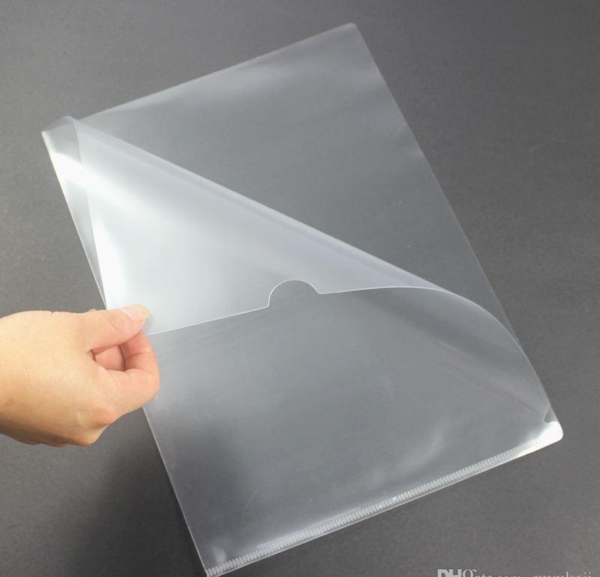 KESETKO Plastic L Folder Size Legal F S Set of 20 PCS Clear Transparent