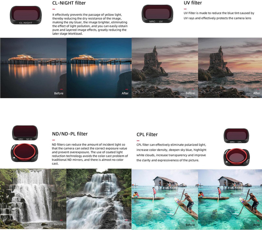 Clear night filter osmo pocket sales