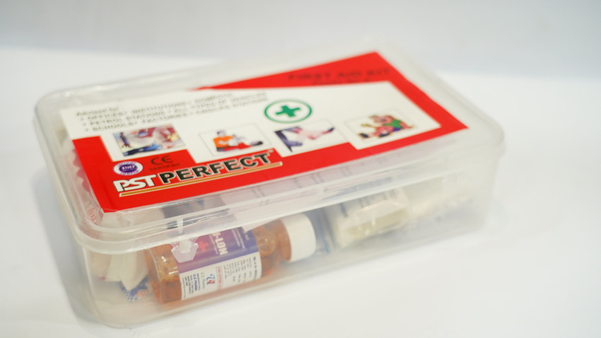 Perfect first shop aid kit