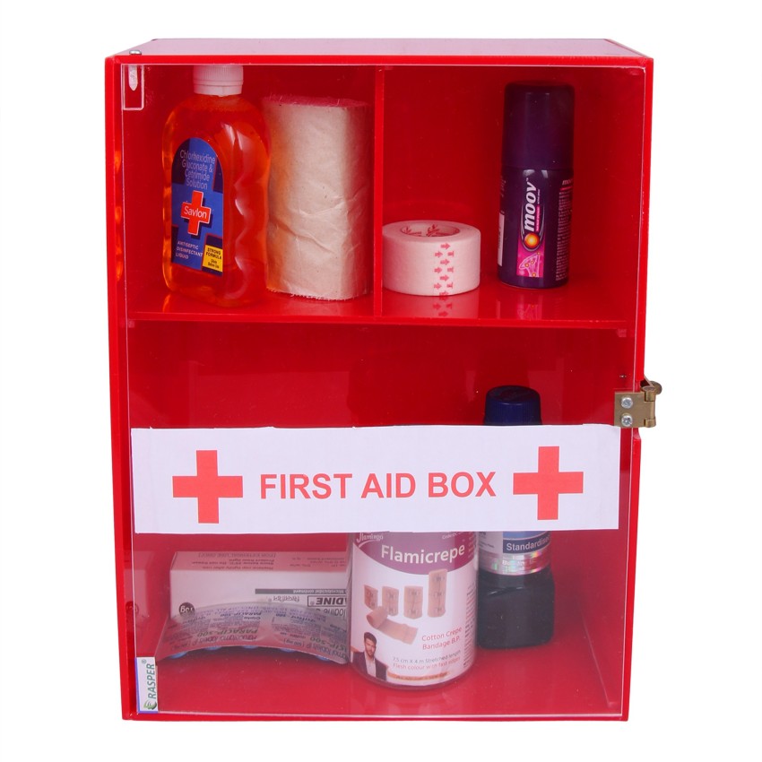 Lepose Wall mountable Metal First Aid Box/Emergency Medical kit