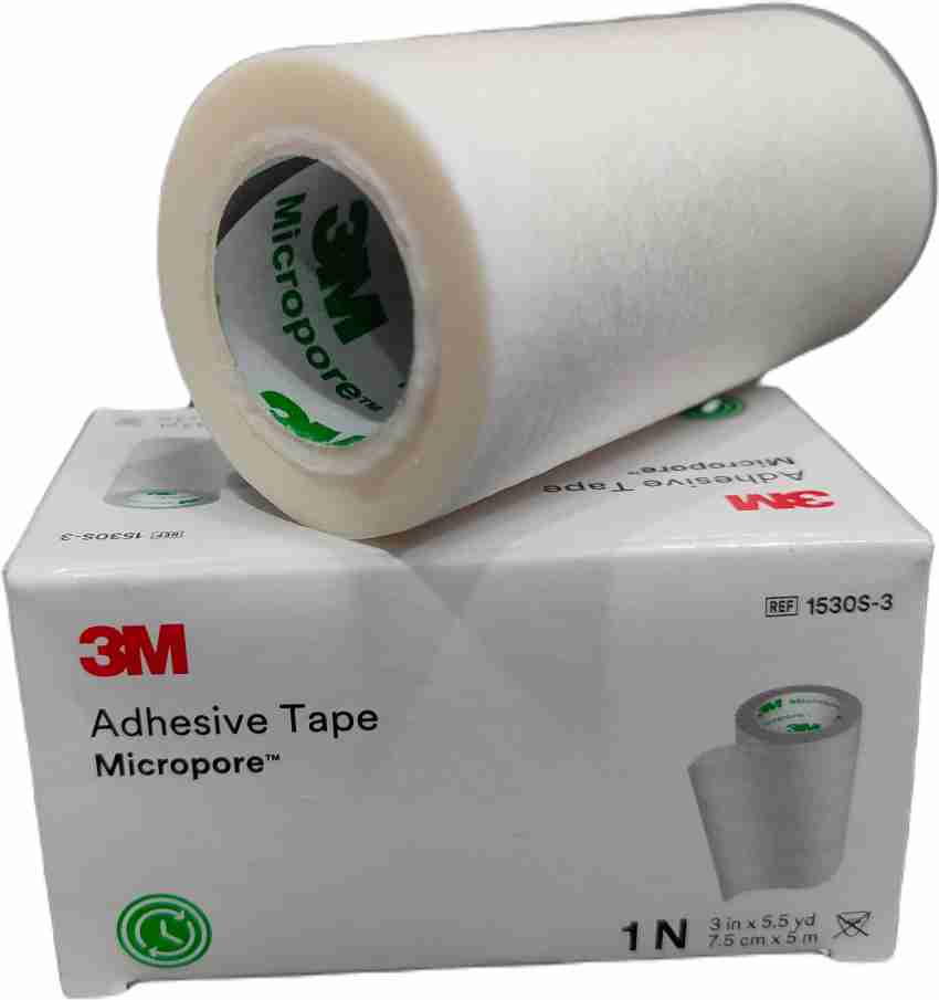 3M Micropore Surgical Tape (1530S-3) - 3 inch x 5.5 yard (7.5cm x 5m), 8  Rolls First Aid Tape Price in India - Buy 3M Micropore Surgical Tape (1530S- 3) - 3 inch