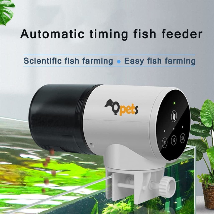 Qpets USB Charger 3 Way Automatic Fish Feeder Timer Turtle Food