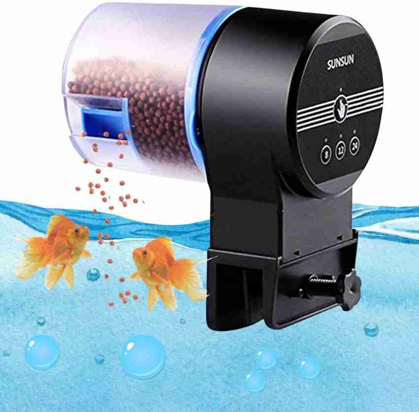 Automatic turtle food dispenser outlet
