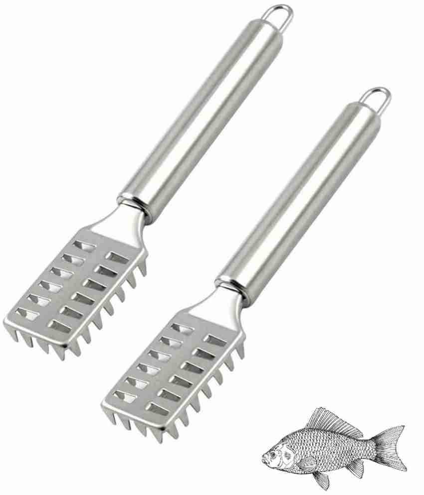 Fish Scaler Remover Stainless Steel Sawtooth Fish Descaler with