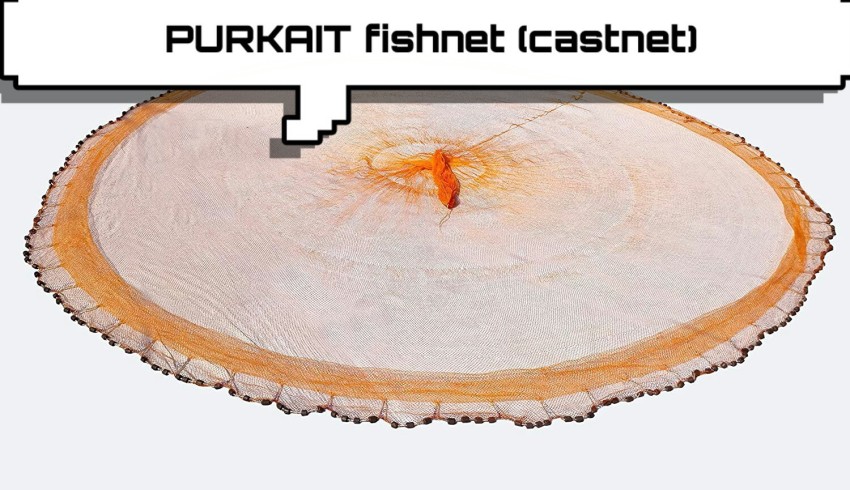 PURKAIT FISHNET Braided Fishing Line Price in India - Buy PURKAIT