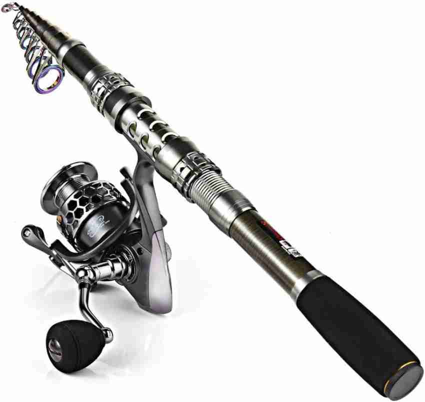 Fishing Purple Fishing Rod Combo Telescopic Fishing Rod and Spinning Reel  Fishing Line Full Set Portable for Travel Fishing Fishing Gear (Size :  A_2.7M Rod-4000 Reel), Surf Fishing Rods -  Canada