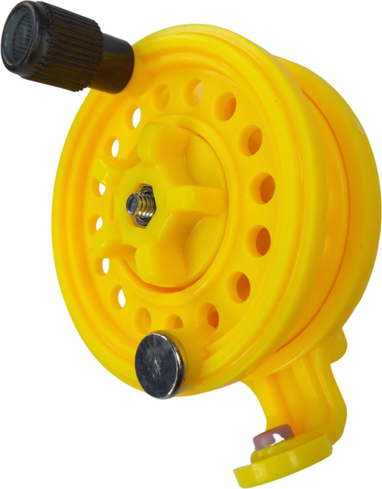Abirs Fly fishing reel yellow reel Price in India - Buy Abirs Fly