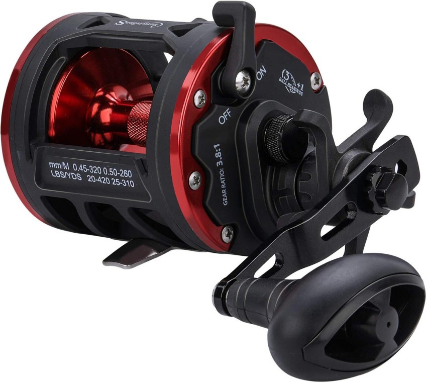 Syfer Trolling Reel Level Wind Conventional Reel Graphite Body