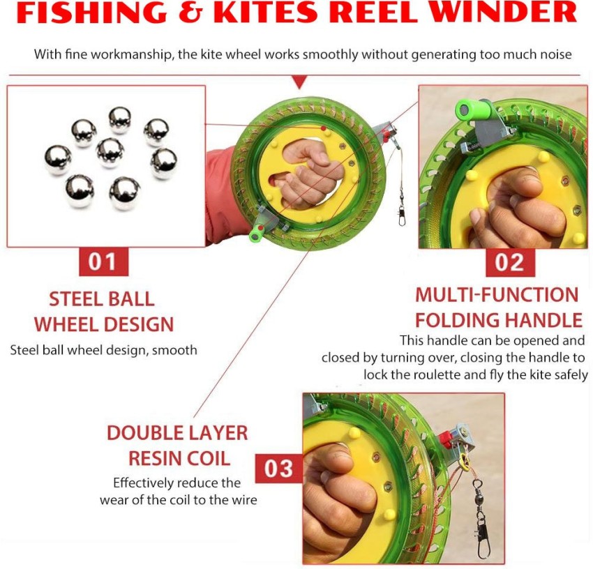 SPYROKING Multi Function High Speed Fishing & Kite Handle Winding Reel Grip  FKWSK021-SKA180 Price in India - Buy SPYROKING Multi Function High Speed  Fishing & Kite Handle Winding Reel Grip FKWSK021-SKA180 online
