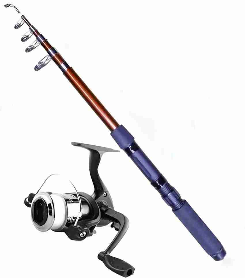 FunWorlds Telescopic & Fishing Reel Combo 7FT Fishing Set Combo Full Kit  with Fish Attractant Multicolor Fishing Rod Price in India - Buy FunWorlds  Telescopic & Fishing Reel Combo 7FT Fishing Set