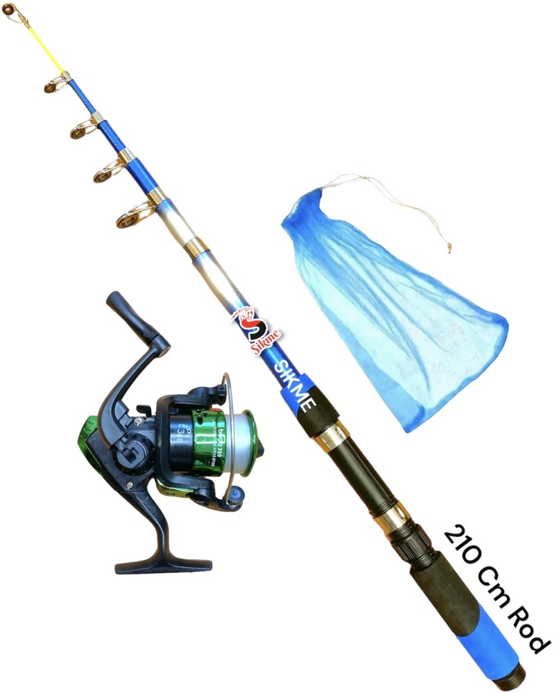 Sikme 7ft Fishing Mastery: Complete Rod, Reel and Net Set for