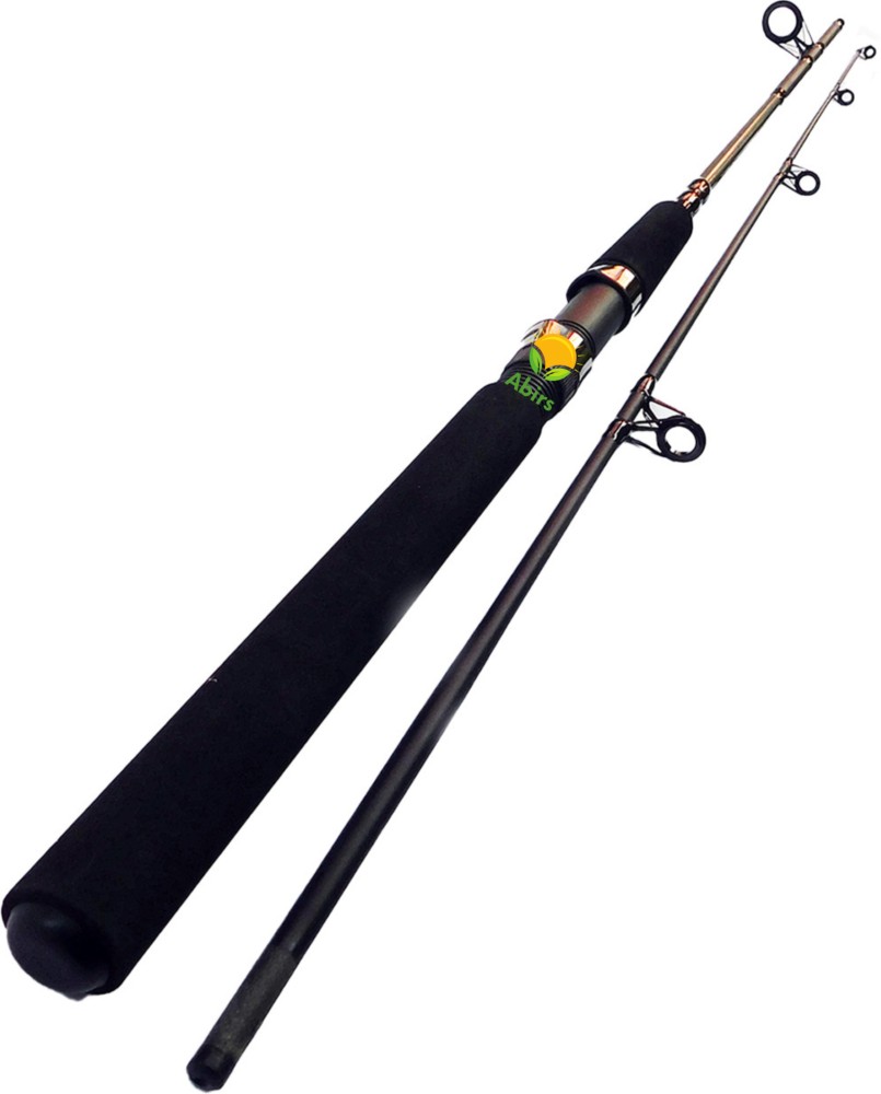 Abirs solid glassfiber section rod 6 foot 1.8 2 part Black Fishing