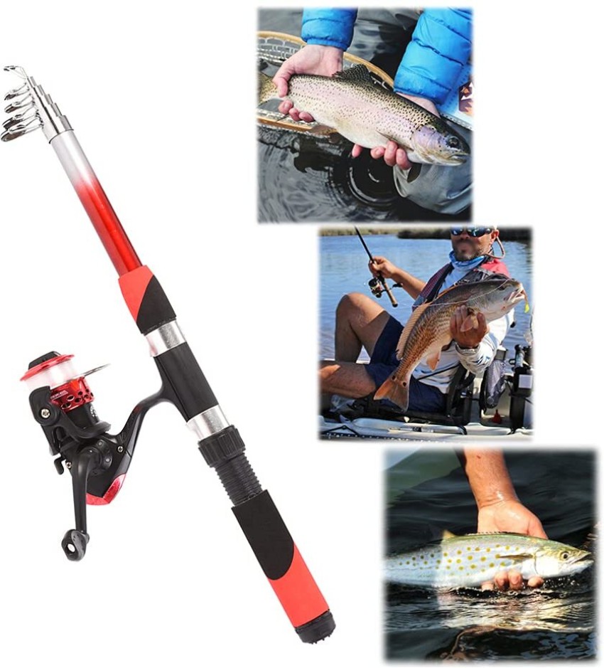 Sikme The Ultimate Angler's Arsenal: 7ft (210cm) Fishing Rod and Reel Combo  Set for Maximum Casting and Catching Red Fishing Rod Price in India - Buy  Sikme The Ultimate Angler's Arsenal: 7ft (