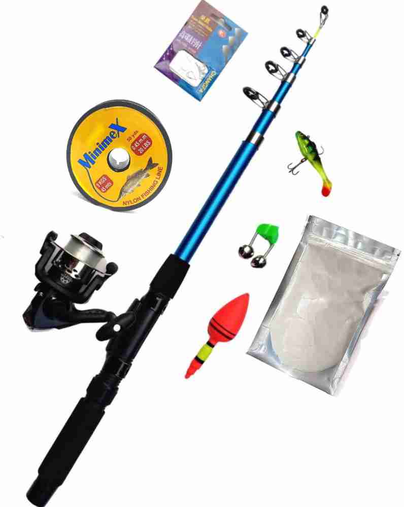 HTM FIVE Combo Set With Fish Attractant 2.1mtr Telescopic Multicolor Fishing  Rod Price in India - Buy HTM FIVE Combo Set With Fish Attractant 2.1mtr  Telescopic Multicolor Fishing Rod online at