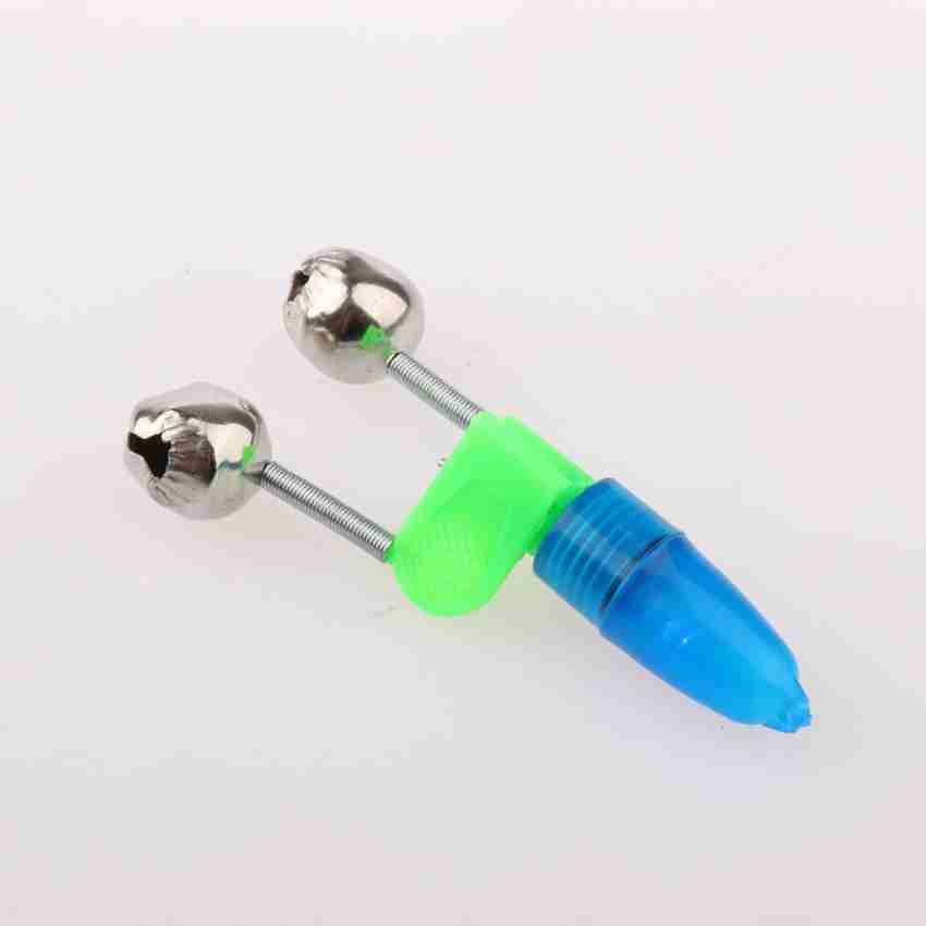 Lyla 10 Pieces LED Twin Bells Night Fishing Rod LED Light Clip Bite Lure  Alarm Blue 10 Pieces LED Twin Bells Night Fishing Rod LED Light Clip Bite  Lure Alarm Blue Green