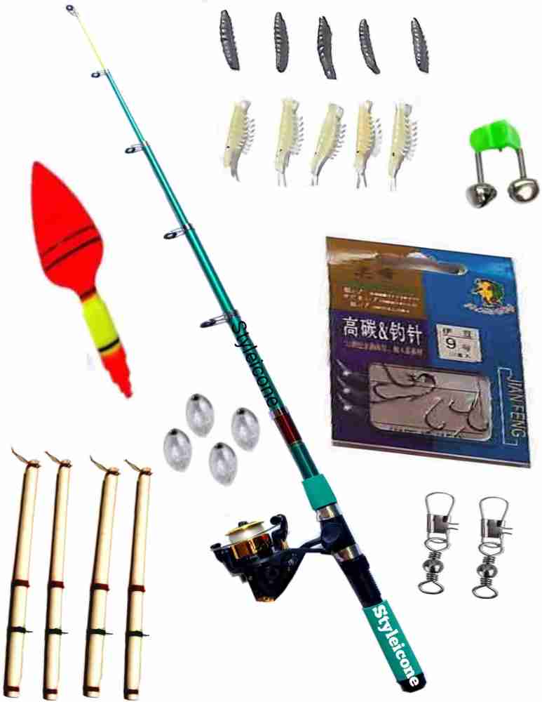 Styleicone fishing rod reel combo set 12 KFHW-96 set Multicolor