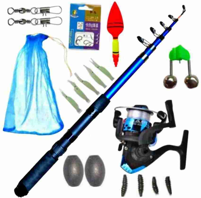 PNEP best fishing rod with reel all kit combo set multicolor (pack