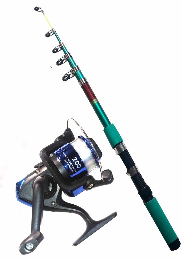 Styleicone 8 ft Strong fishing rod with spinning reel 12999/GBL/BN