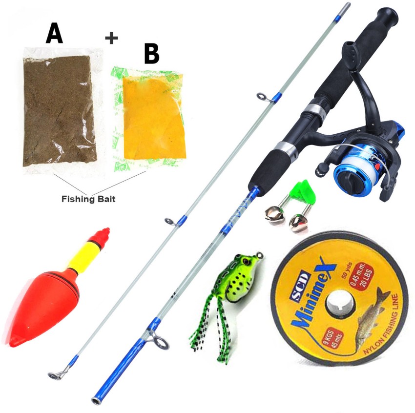 Brighht 2 Part Spinning Fishing Rod and Reel Spinning Combo with EVA Handle  Tuff Spin N' Surf 5' Saltwater Fishing Rod Multicolor Fishing Rod Price in  India - Buy Brighht 2 Part