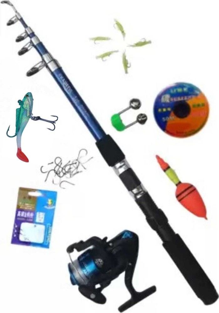 Old fish fishing rod set 210 combo Multicolor Fishing Rod Price in