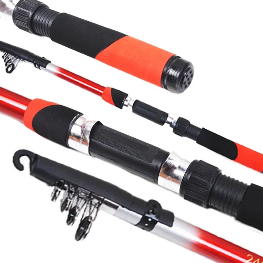 SPYROKING Best Quality Sea & River Mini Telescopic Fishing Rod for Beginner  (6FT) BTRRED180-SKA251 Red Fishing Rod Price in India - Buy SPYROKING Best  Quality Sea & River Mini Telescopic Fishing Rod