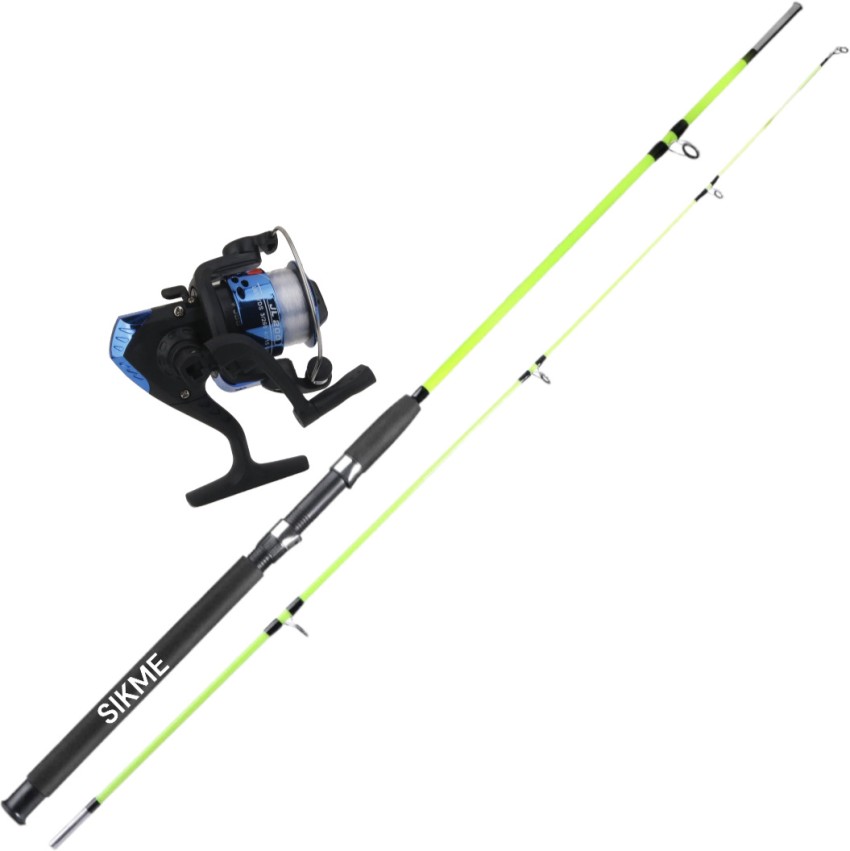 Sikme 2-Part 1.5 Meter Green Fishing Rod and Reel Combo! Super