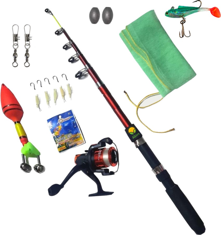 Abirs Fishing Rod Reel Combo Full Kit Set dfhg Red Fishing Rod Price in  India - Buy Abirs Fishing Rod Reel Combo Full Kit Set dfhg Red Fishing Rod  online at