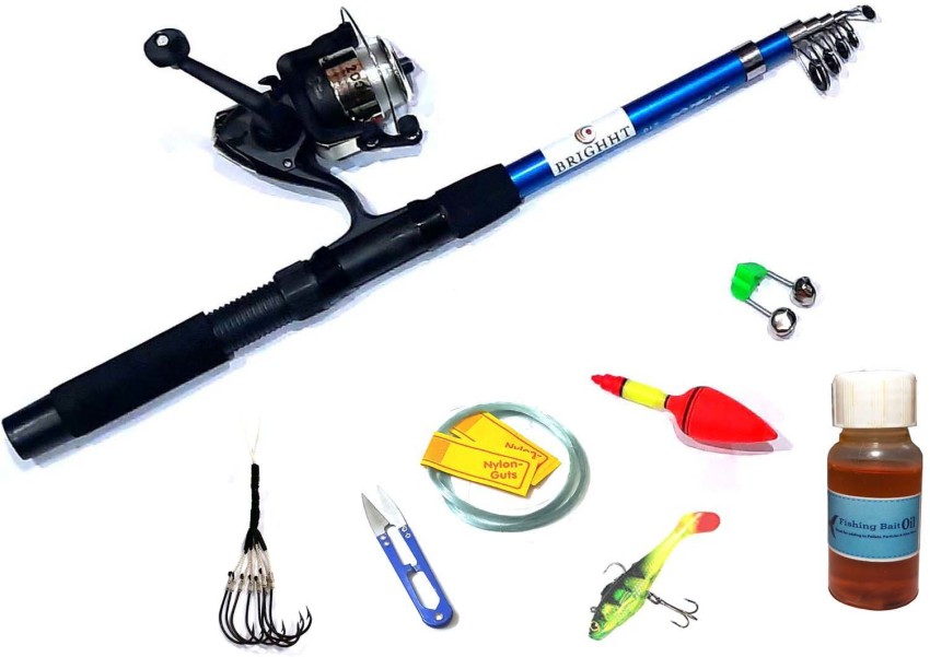 Brighht 7 ft Fishing Rod Set With Fish Attract Oil 7 ft Fishing