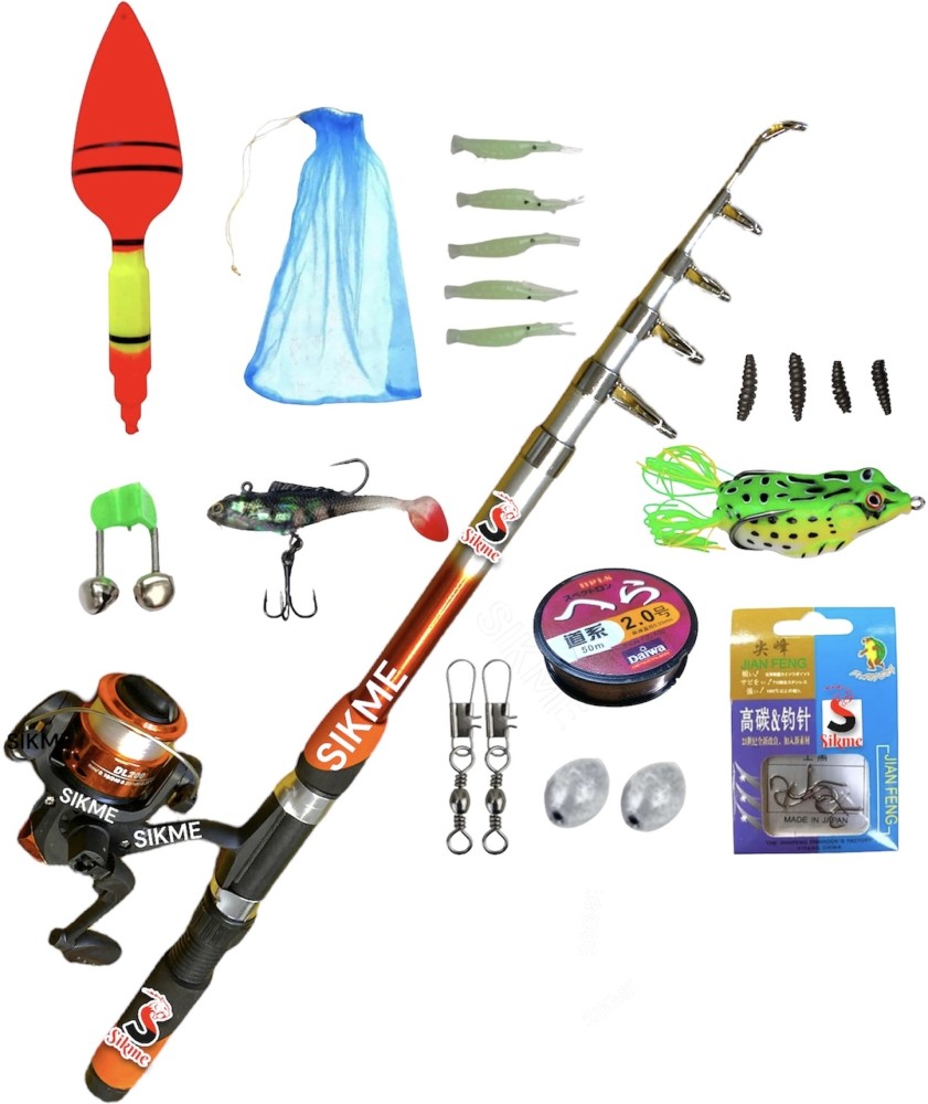 Sikme 7Ft Fishing Rod 210Cm Fishing Rod And Reel With Combo Set Blue  Fishing Rod Price in India - Buy Sikme 7Ft Fishing Rod 210Cm Fishing Rod  And Reel With Combo Set