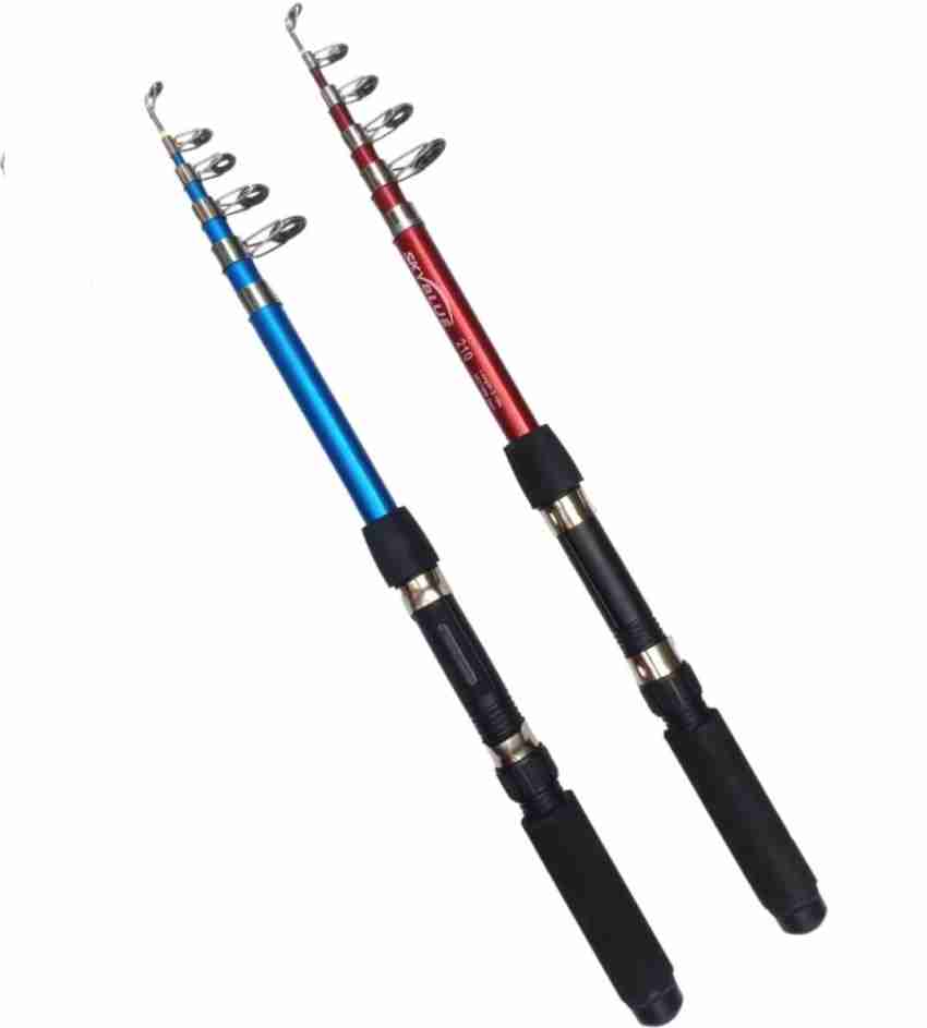 Abirs Fiber fishing rod multi set combo of 2 Multicolor Fishing Rod Price  in India - Buy Abirs Fiber fishing rod multi set combo of 2 Multicolor Fishing  Rod online at