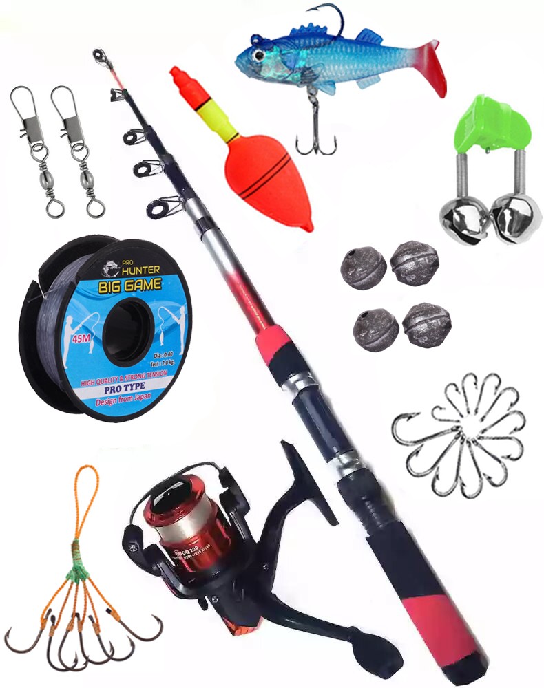 Yolo Tackles Fishing Spinning Rod, Reel, Accessories, Complete Kit