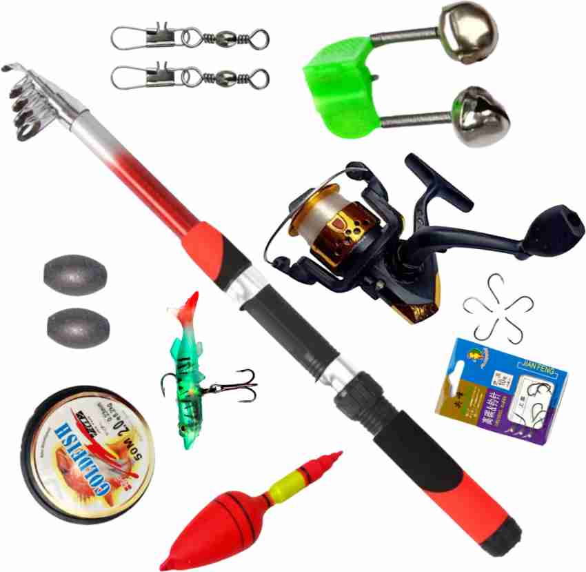 Abirs fishing rod 210 cm with fishing reel full set with fishing