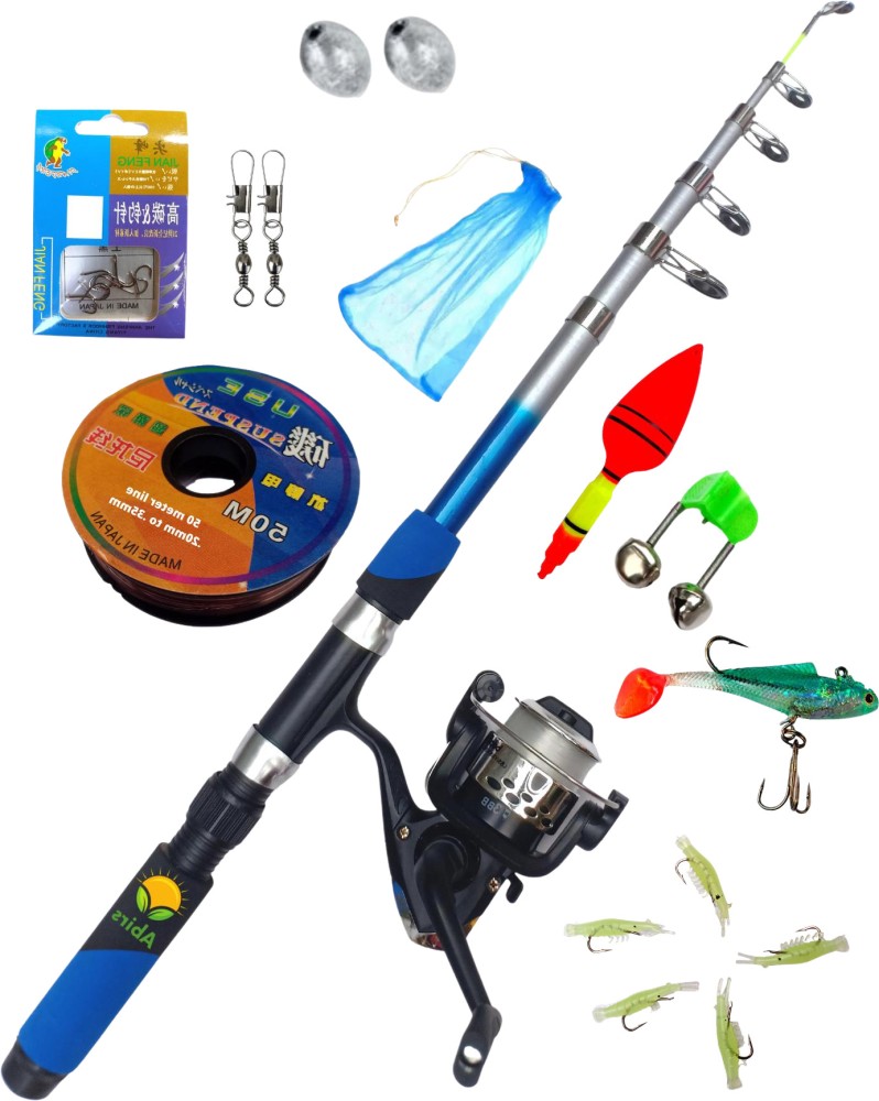 Fishing rod Fishing spinng rod and reel set 210 f Blue Fishing Rod