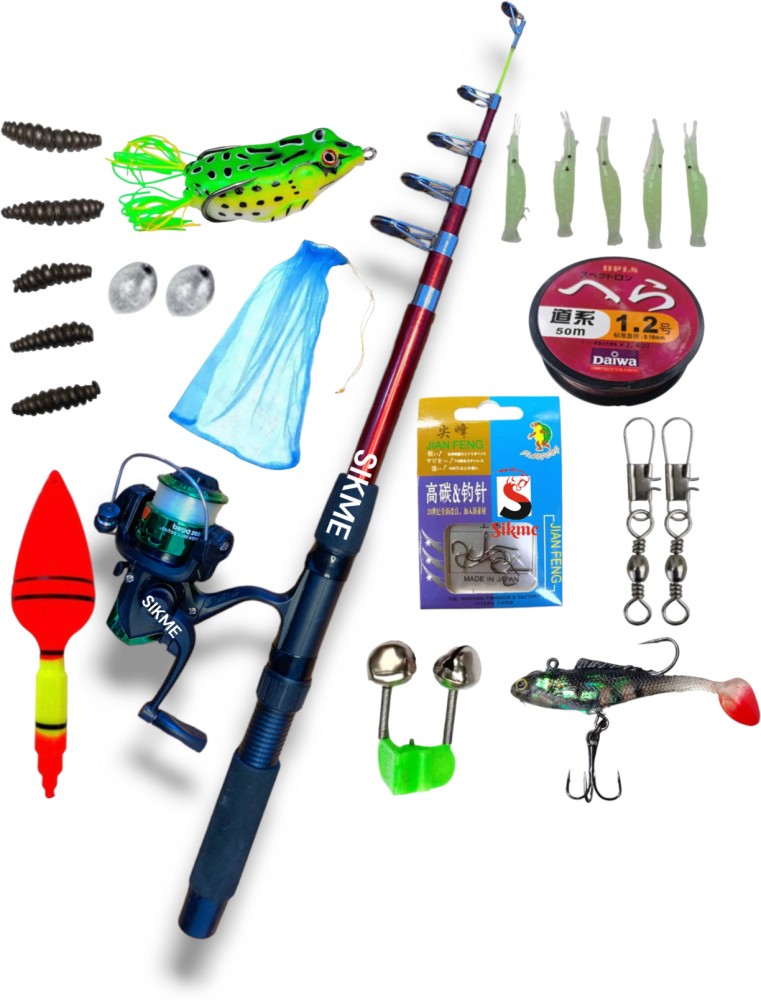 Sikme Complete Angler's Arsenal: 210cm Rod and Reel Fishing Combo