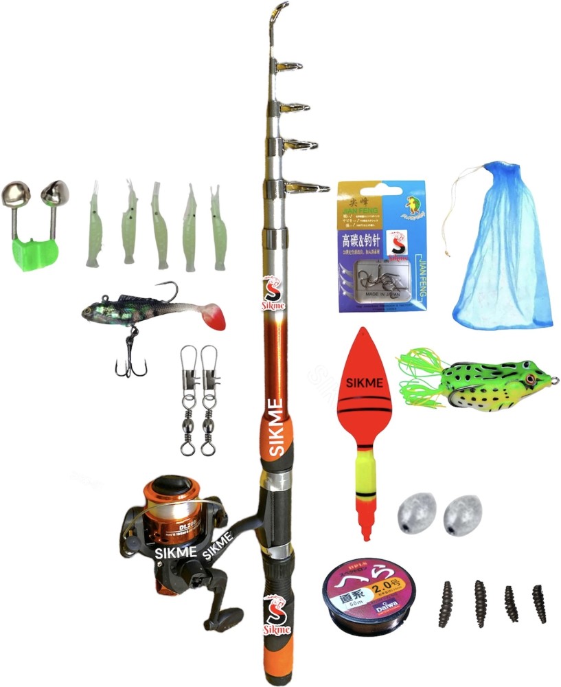 Sikme Fishinf Rod 7Ft And Reel With Combo COMBO01 Red Fishing Rod Price in  India - Buy Sikme Fishinf Rod 7Ft And Reel With Combo COMBO01 Red Fishing  Rod online at