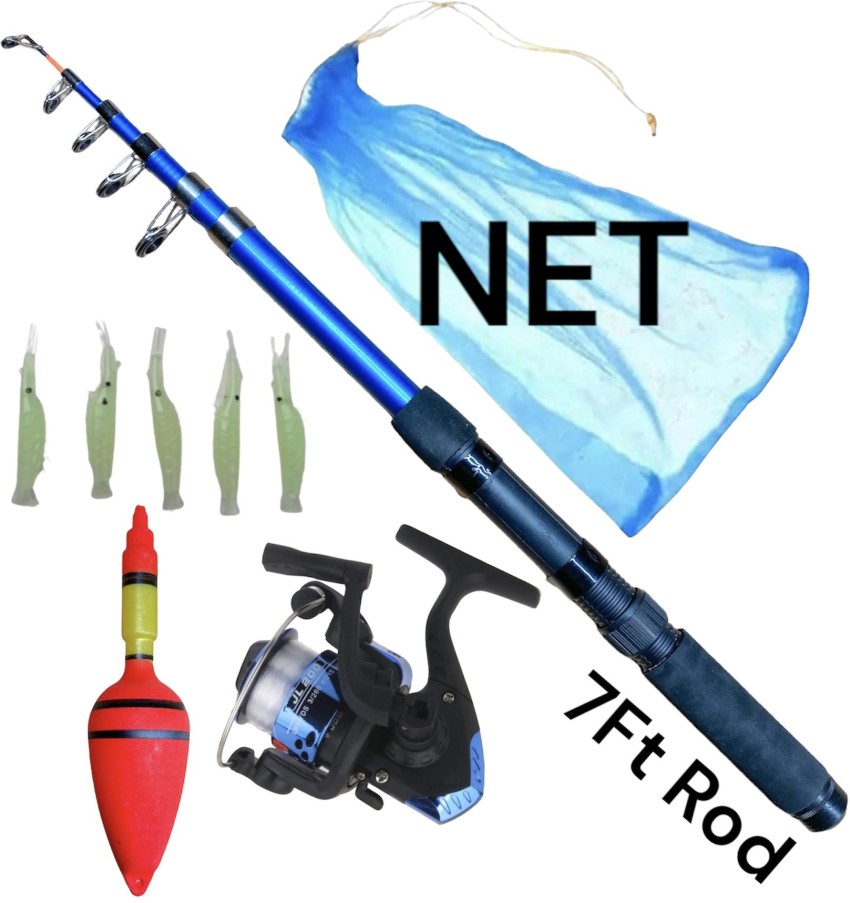 Sikme Fishing Rod 7Ft And Reel With Combo Fatna Combo Blue Fishing Rod  Price in India - Buy Sikme Fishing Rod 7Ft And Reel With Combo Fatna Combo  Blue Fishing Rod online