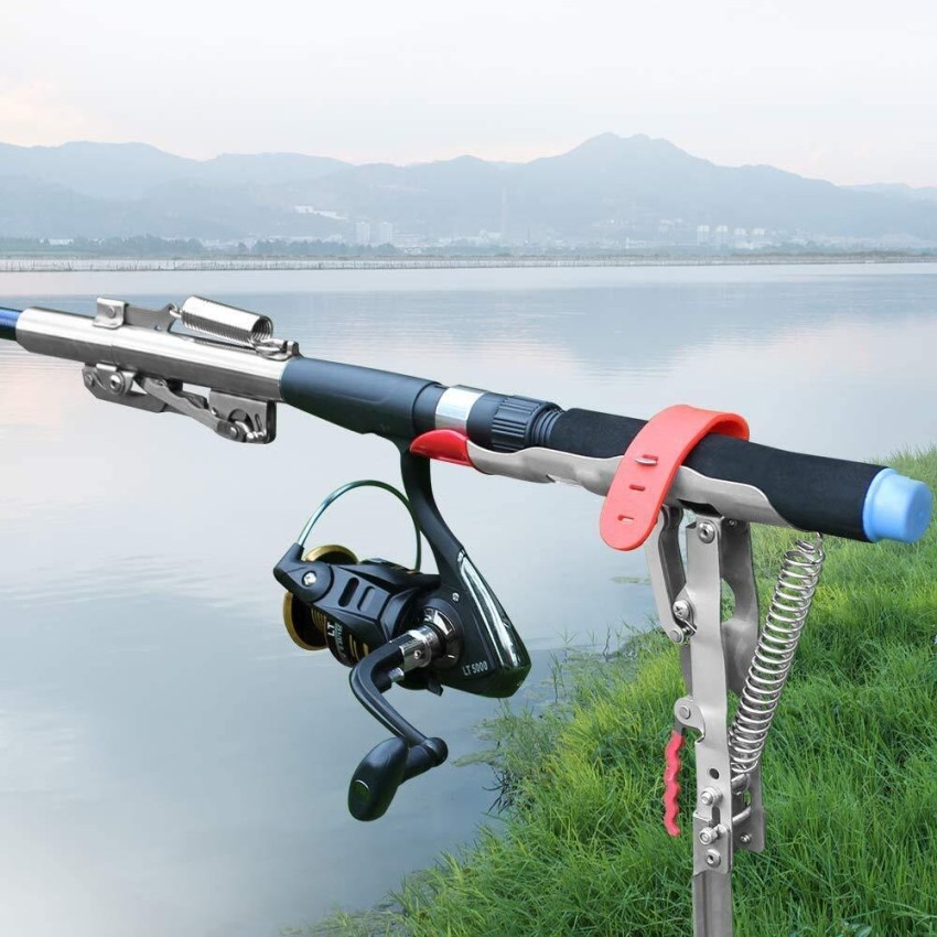 Sikme Stainless steel Fishing Rod Holder with Automatic Tip-Up Hook Setter  Spring AA1 Multicolor Fishing Rod Price in India - Buy Sikme Stainless  steel Fishing Rod Holder with Automatic Tip-Up Hook Setter