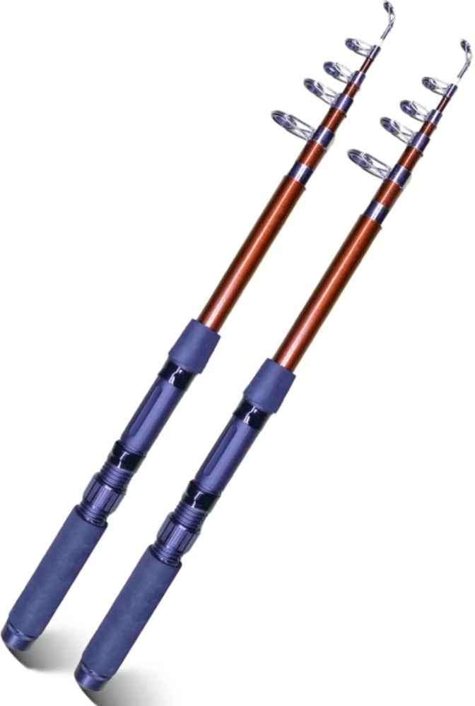Fishing rod 7 ft fishing rod 2 piece combo-2 Red Fishing Rod Price