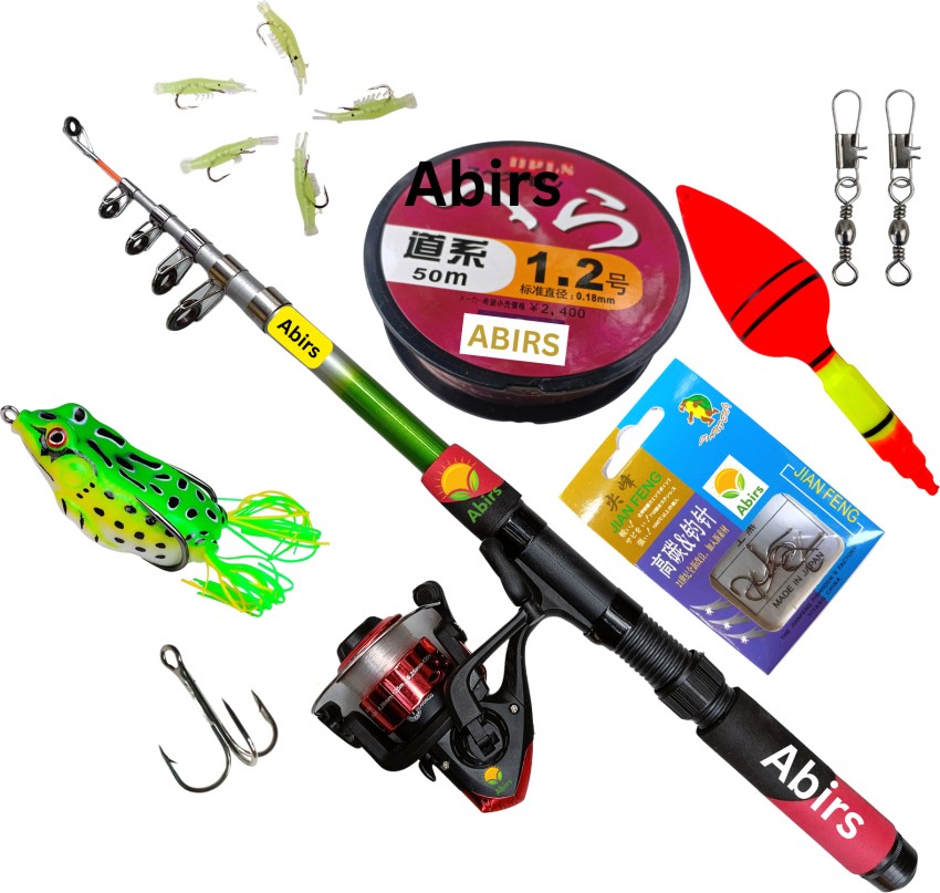 Abirs fishing rod and reel set 2.1 combo Multicolor Fishing Rod Price in  India - Buy Abirs fishing rod and reel set 2.1 combo Multicolor Fishing Rod  online at