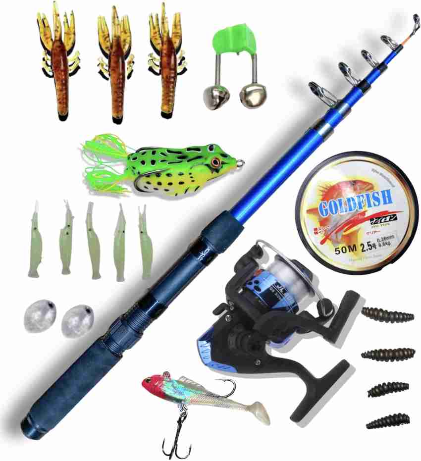 Sikme 7Ft 210 Cm Fishing Rod And Reel Including Fishing Combo Set Blue  Fishing Rod Price in India - Buy Sikme 7Ft 210 Cm Fishing Rod And Reel  Including Fishing Combo Set