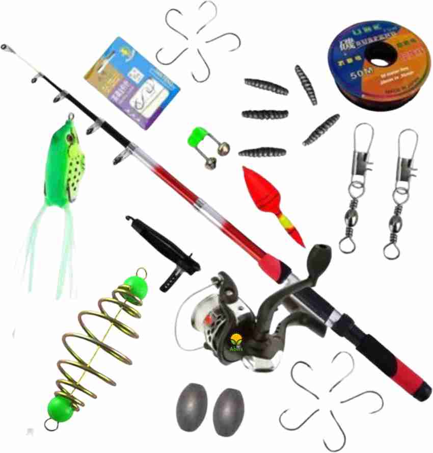 Buy Abirs fishing rod with reel complete set fish stick Multicolor