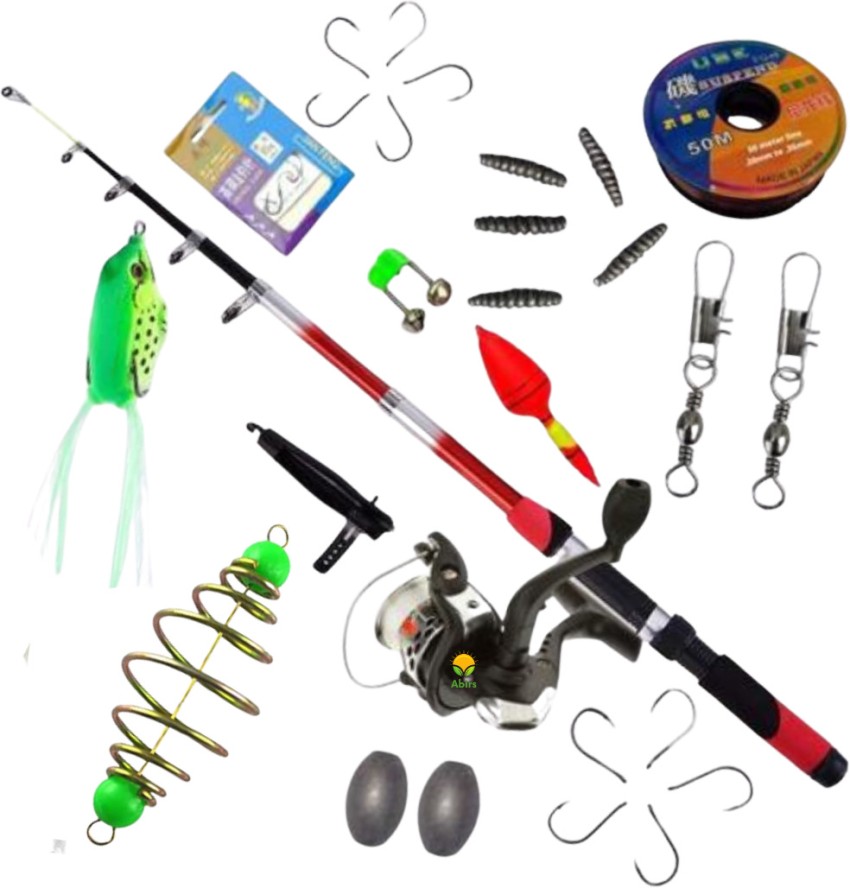 Abirs fishing rod with reel complete set fish stick Multicolor Fishing Rod  Price in India - Buy Abirs fishing rod with reel complete set fish stick  Multicolor Fishing Rod online at