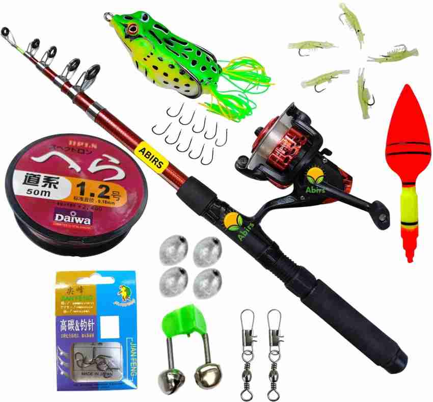 Abirs 7 fit fishing set combo combo l Red Fishing Rod