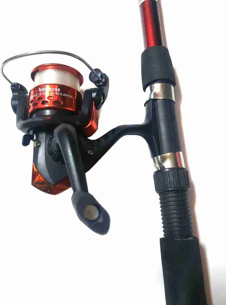Styleicone 210 MTR ROD AND REEL COMBO NET SET FISHING 2.1MTR/210 JK601 Red  Fishing Rod Price in India - Buy Styleicone 210 MTR ROD AND REEL COMBO NET  SET FISHING 2.1MTR/210 JK601