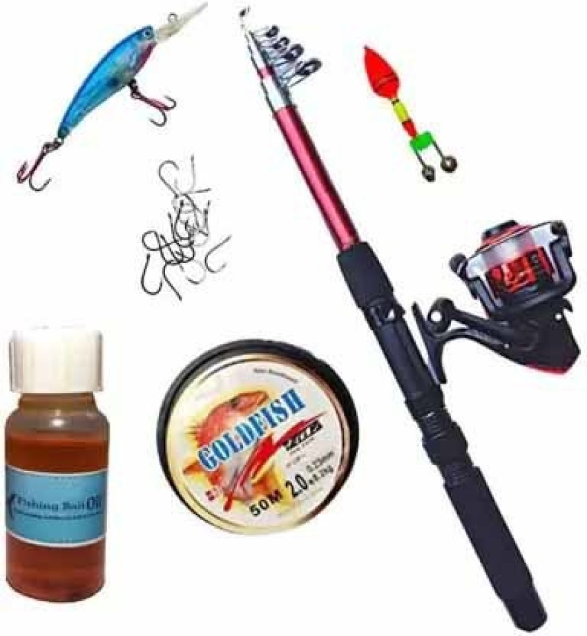 Brighht Fishing Rod Set With Fish Attract Bait Fishing Rod Set