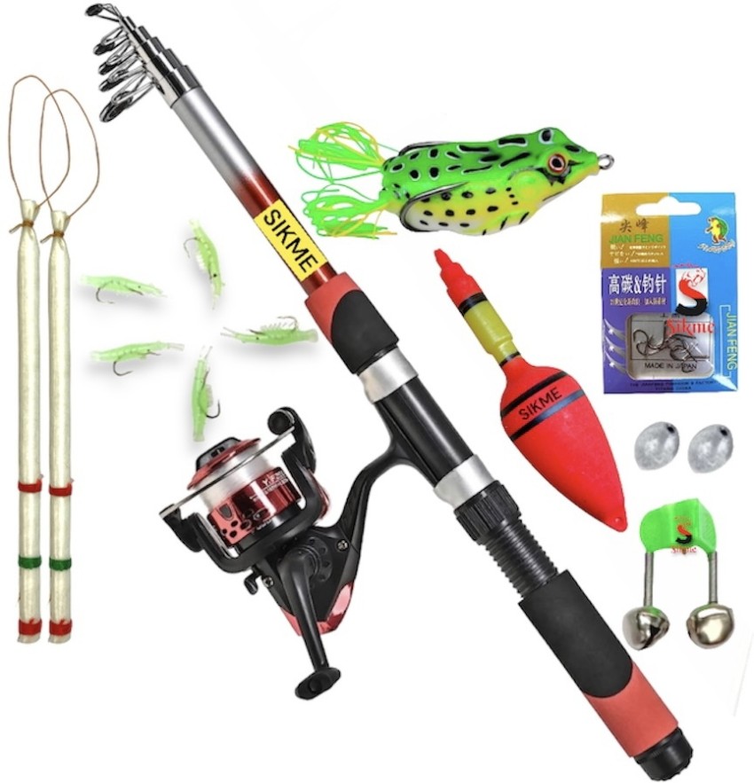 Sikme Ultimate Angler's Arsenal: 7ft Fishing Rod and Reel Combo Set for  Maximum Catch Red Fishing Rod Price in India - Buy Sikme Ultimate Angler's  Arsenal: 7ft Fishing Rod and Reel Combo