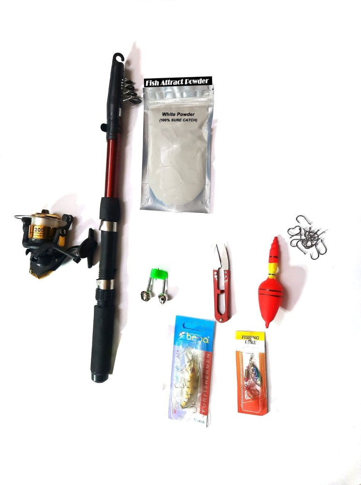 Brighht 210 Fishing Set With Sure Catch Bait Powder 210 Fishing Set With  Sure Catch Bait Powder Multicolor Fishing Rod Price in India - Buy Brighht  210 Fishing Set With Sure Catch